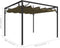 vidaXL - Tuinprieel - met - uittrekbaar - dak - 180 - g/m² - 3x3 - m - taupe