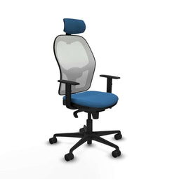Piqueras y Crespo 1D036N2 - Bureaustoel - Hoogteverstelbaar met armleuning - Licht Blauw
