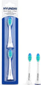 Hyundai - Elektrische Tandenborstel - Opzetborstel - Wit - 2 stuks