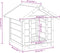 vidaXL - Hondenhok - 65x65x61,5 - cm - massief - grenenhout - grijs