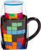 Tetris - beker & puzzelset - 100 stukjes - zwart