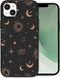 iMoshion Hoesje Geschikt voor iPhone 14 Plus Hoesje Siliconen - iMoshion Design hoesje - Zwart / Stars Sky