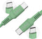 imoshion Kabel - USB C naar USB C Kabel - 2 meter - Snellader 60W - USB-C Oplader Kabel - Geschikt voor o.a. Apple iPhone 15/16 en Samsung - Groen