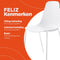 Alterego Feliz - Designer Stoel - Witte Binnen- & Buitenstoel - 52.5x48x88cm