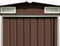 vidaXL - Tuinschuur - 257x392x181 - cm - metaal - bruin