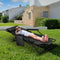 Outtec® Sun Comfort - 2-in-1 Strandstoel en Ligbed - tot 150 kg - Zwart
