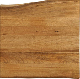 vidaXL - Tafelblad - met - natuurlijke - rand - 40x40x3,8 - cm - massief - mangohout