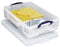 Really Useful Box opbergdoos 33 liter, transparant 6 stuks