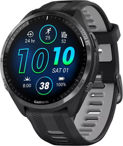 Garmin Forerunner 965 - Smartwatch - Amoled-touchscreen lange batterijduur tot 23 dagen - Zwart