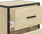 vidaXL - Nachtkastje - wandgemonteerd - 40x31x39,5 - cm - sonoma - eikenkleurig
