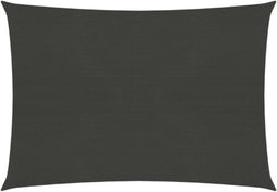 vidaXL - Zonnescherm - 2x3,5 - m - HDPE - antracietkleurig