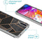 iMoshion Hoesje Geschikt voor Samsung Galaxy A70 Hoesje Met Koord - iMoshion Design Hoesje met Koord - Zwart / Meerkleurig / Goud / Black Graphic