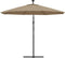 vidaXL - Zweefparasol - met - LED-verlichting - stalen - paal - 300 - cm - taupe