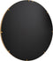 J-Line spiegel Rond Hoge Rand - metaal/glas - goud - large - Ø 110 cm
