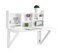 SoBuy FWT07-II-W - Inklapbare Wandtafel - Max. 48 kg - 90 x 78 x 60 cm - Wit