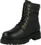 PS Poelman LUNA - Dames Veterboots - Imitatiebont - Zwart - Maat 42