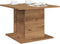 vidaXL - Salontafel - 55,5x55,5x40 - cm - bewerkt - hout - artisanaal - eikenkleur