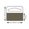 Klika - Hang-ups 43x35 mm slot rol 2000 stuks - 2 stuks