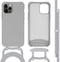 iMoshion Hoesje Geschikt voor iPhone 12 Pro / 12 Hoesje Met Koord - iMoshion Color Backcover met afneembaar koord - Grijs