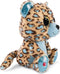 Nici Luipaard/jaguar Lassi - pluche knuffel - beige/blauw - 25 cm