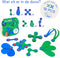 Clixo Itsy - Magnetisch speelgoed - 18 stuks - Blauw/geel