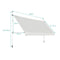 Coast Uitschuifbaar Zonnescherm - Waterdicht - UV Bestendig - Verstelbaar - 395 cm Breed - Beige