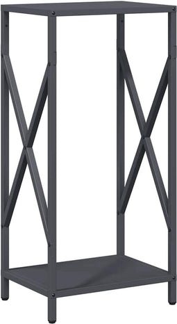 vidaXL - Brandhoutrek - 34x25x70 - cm - koudgewalst - staal - antracietkleurig