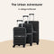 SKYCASES Urban Adventurer - Medium Reiskoffer - 24 inch - Cijferslot - 44x27x66cm - 79L - Zwart V2