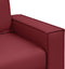 vidaXL - Fauteuil - Wijnrood - 59 - cm - Kunstleer