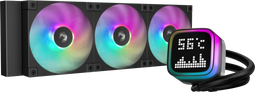 DeepCool LP360 - All-in-One Vloeistofkoeler - 360mm Radiator met 3x 120mm Ventilatoren - TFT-LCD Display