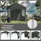 WOLTU vouwpaviljoen - 2 x 2 m - 4 afneembare wanden - UPF 50+ zonbescherming - grijs