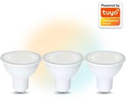 Denver SHL-440 - Losse Lamp - GU10 - Wi-Fi - 300lm - 5W (3-pack)