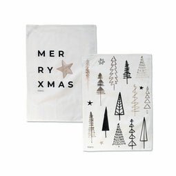Happy Friday Tea towel (2 pc) Copse 70x50 cm Multicolor
