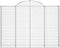 vidaXL - Schanskorven - 7 - st - gewelfd - 200x30x140/160 - cm - ijzer