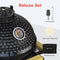 KitchenBrothers Kamado BBQ - 13 Inch Houtskool Barbecue - 27⌀ cm - PFAS-vrij - Deluxe Set - Zwart