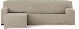 Hoes voor chaise longue met korte armleuning links Eysa TROYA Lichtbruin 170 x 110 x 310 cm