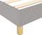 vidaXL - Boxspringbed - 120x200 cm - Stof - Lichtgrijs