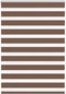vidaXL - Zebra - rolgordijn - 105x100 - cm - stofbreedte - 100,9cm - polyester - bruin