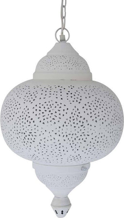 Safaary - Oosterse Hanglamp Wit Maya Ø 33 x 54cm