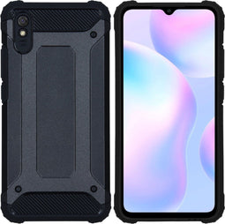 iMoshion Hoesje Geschikt voor Xiaomi Redmi 9A Hoesje - iMoshion Rugged Xtreme Backcover - Zwart