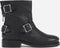 BRONX New Tough - Enkellaarzen - Blokhak - Gewaxt nubuck leer - Zwart - Maat 37