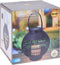 Zwarte ronde solar lantaarn 24 cm - Tuinverlichting - Tuinlampen - Solarlampen op zonne-energie