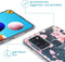 iMoshion Hoesje Geschikt voor Samsung Galaxy A21s Hoesje Siliconen - iMoshion Design hoesje - Roze / Transparant / Blossom Watercolor