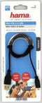 Hama USB-2.0-aansluitkabel, A-connector- mini-B-connector (B8 pin), 0,75 m, zwart