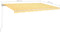 vidaXL - Luifel - vrijstaand - automatisch - 500x300 - cm - geel - en - wit