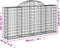 vidaXL - Schanskorven - 4 - st - gewelfd - 200x30x100/120 - cm - ijzer