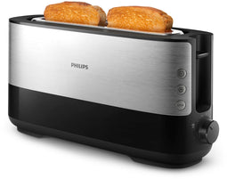 Philips HD2692/90 - Broodrooster - Lange sleuf 8 instellingen en broodjeswarmer - Zwart