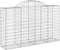 vidaXL - Schanskorven - 4 - st - gewelfd - 200x50x120/140 - cm - ijzer