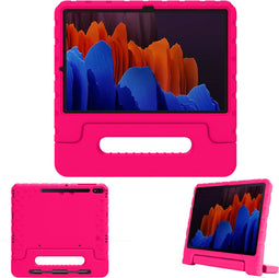 imoshion Galaxy Tab S7 FE/S7 Plus/S8 Plus - Kidsproof Backcover - Schokabsorberend met handvat - Roze
