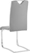 PICKNES - Eetkamerstoel set van 2 - Lichtgrijs - Kunstleer